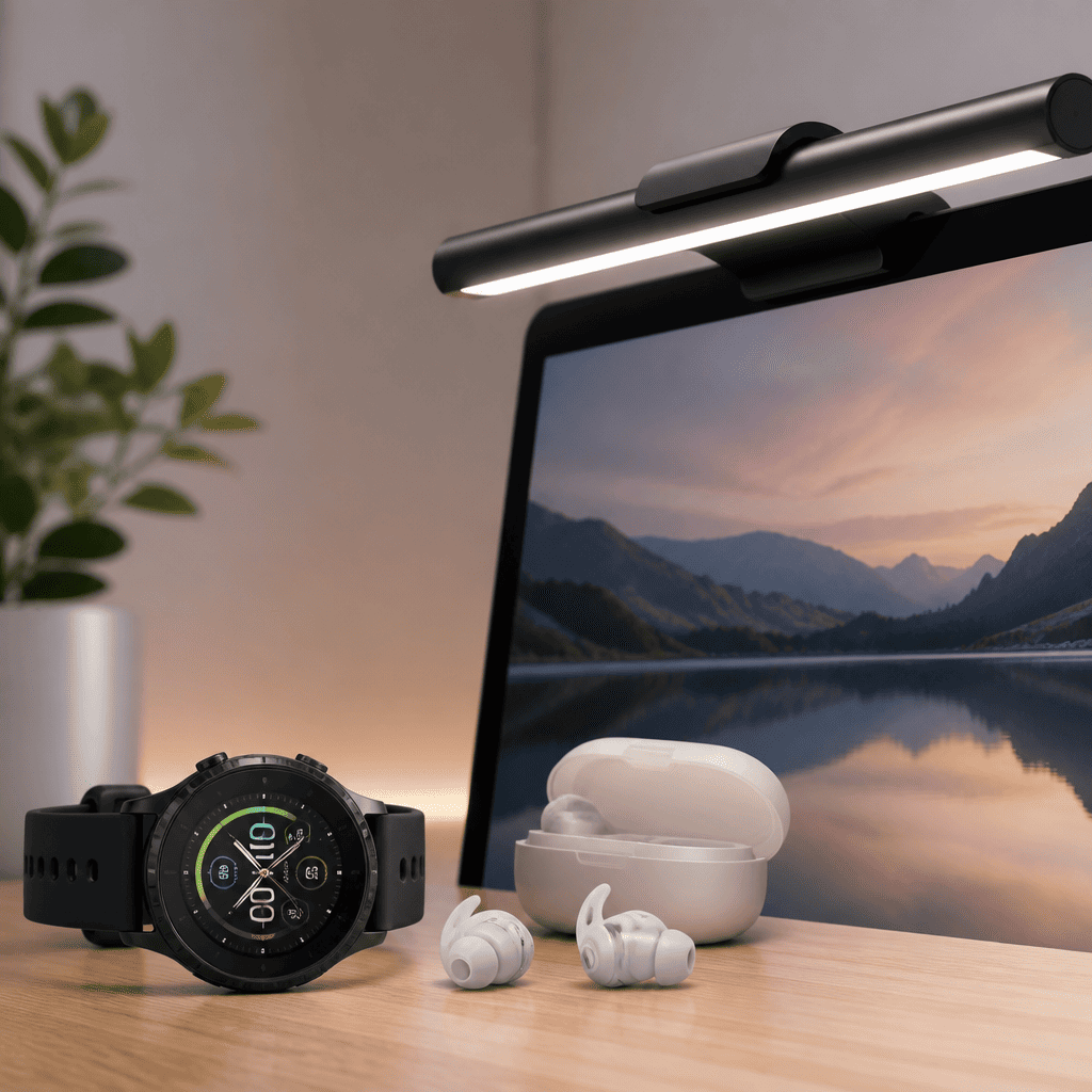 3 Smart Upgrades for Better Days and Better Nights: Garmin Watch, Quiet Earplugs, and a Monitor Light Bar