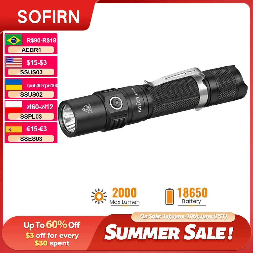 Sofirn SP31V2 Tactical Flashlight 1200lm Sofirn SP31V2 Tactical Flashlight 1200lm