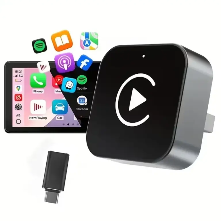 2-in-1 Wireless CarPlay Adapter with USB/USB-C 2-in-1 Wireless CarPlay Adapter with USB/USB-C