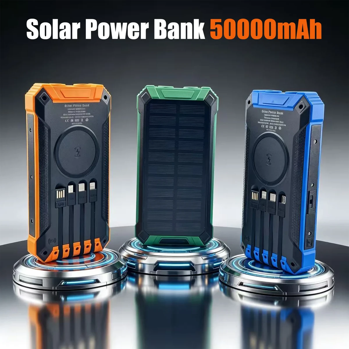 50000mAh Solar Power Bank with Wireless Charging 50000mAh Solar Power Bank with Wireless Charging