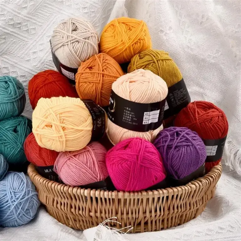 50g Milk Cotton Crochet Yarn 4-ply 50g Milk Cotton Crochet Yarn 4-ply