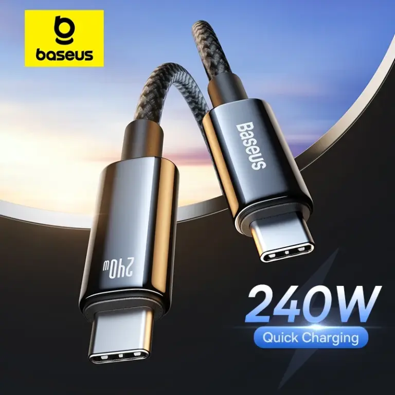 Baseus 240W PD USB-C Cable for MacBook & iPhone Baseus 240W PD USB-C Cable for MacBook & iPhone