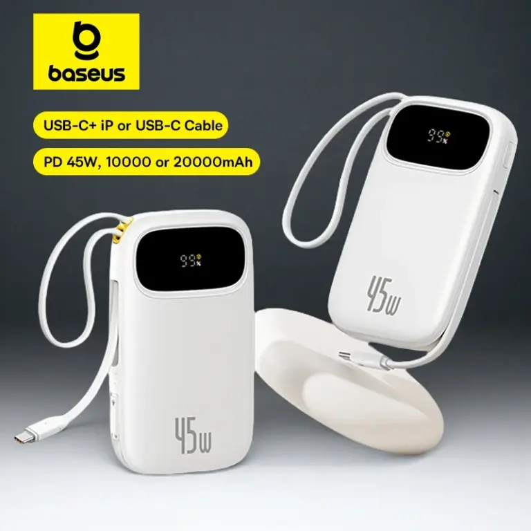 Baseus 45W 20000mAh Power Bank with cables Baseus 45W 20000mAh Power Bank with cables