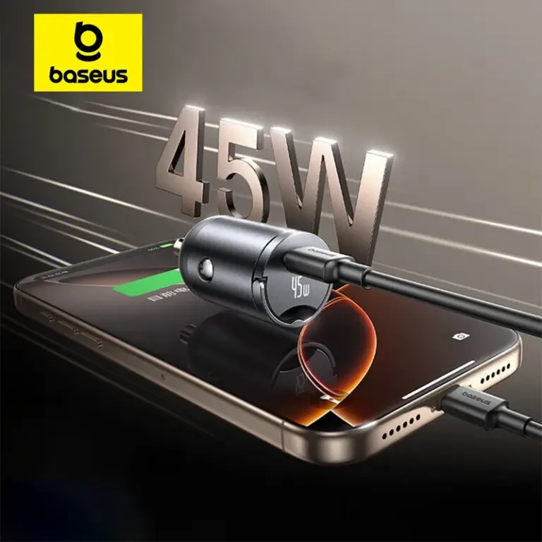 Baseus 45W Car Charger with PD and QC Baseus 45W Car Charger with PD and QC