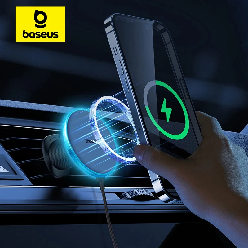Baseus Magnetic Wireless Charger Car Phone Holder