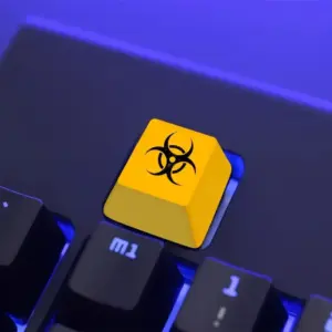 Custom Biohazard keycap on AliExpress