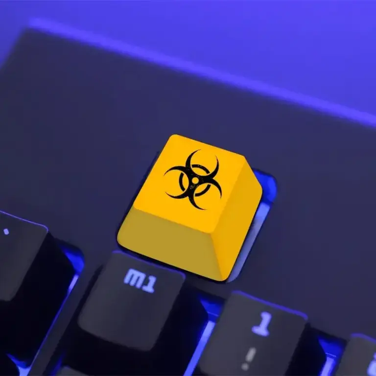 Custom Biohazard keycap on AliExpress
