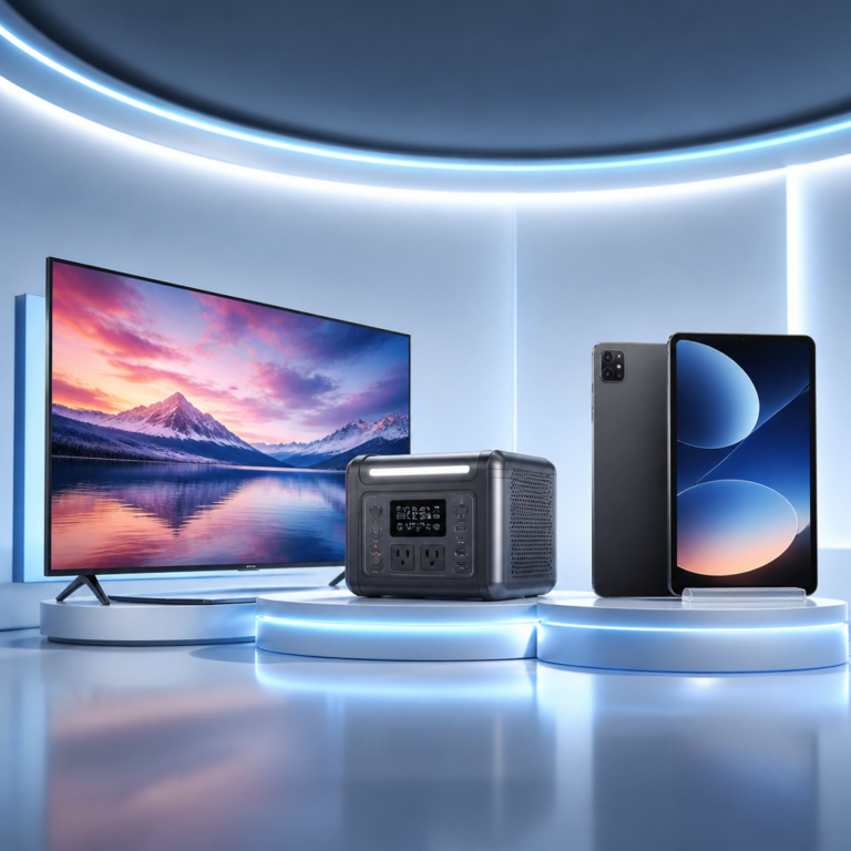 Entertainment Anywhere: TV, Tablet, and Portable Power Combo Entertainment Anywhere: TV, Tablet, and Portable Power Combo