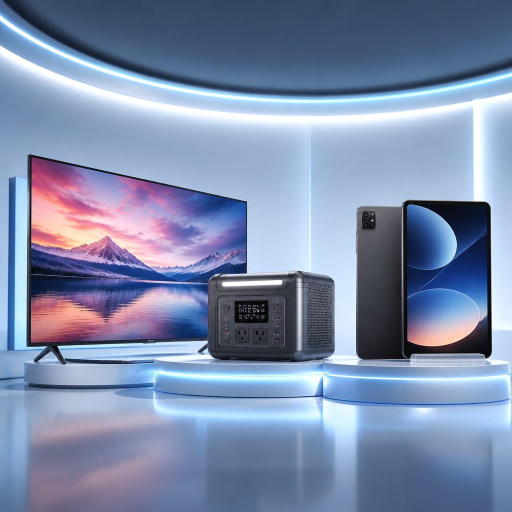 Entertainment Anywhere: TV, Tablet, and Portable Power Combo Entertainment Anywhere: TV, Tablet, and Portable Power Combo