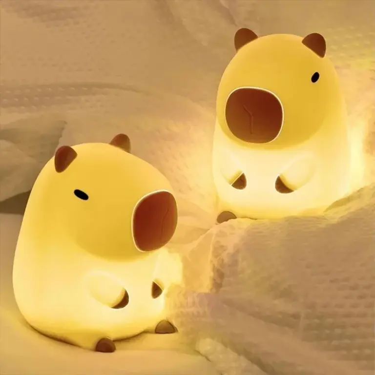 Cute Capybara Silicone Night Light for Cozy Sleep