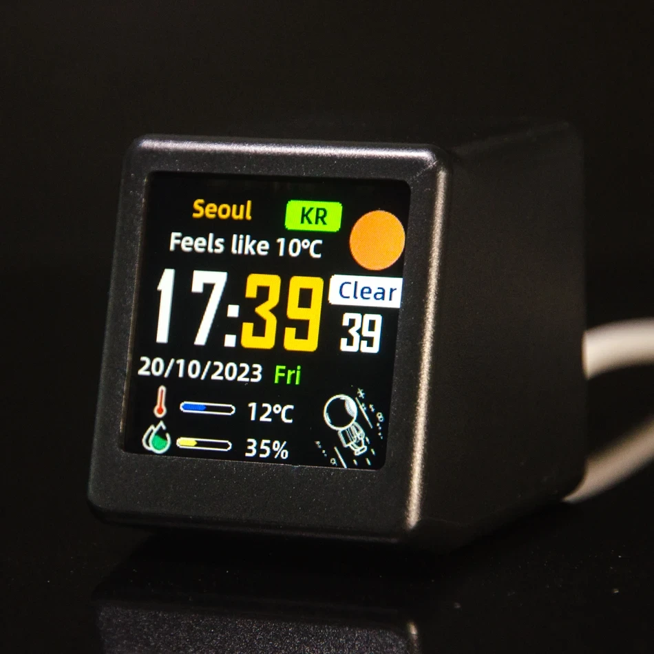 GeekMagic Ultra Portable Smart Wi-Fi Weather Station