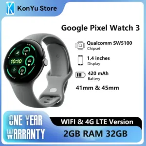 Google Pixel Watch 3 Смарт часовник Google Pixel Watch 3 41 мм и 45 мм WiFi/LTE - характеристики и ревю wiki on AliExpress