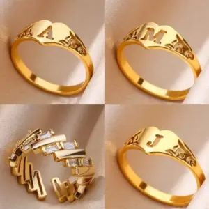 Fashion Initial ring on AliExpress