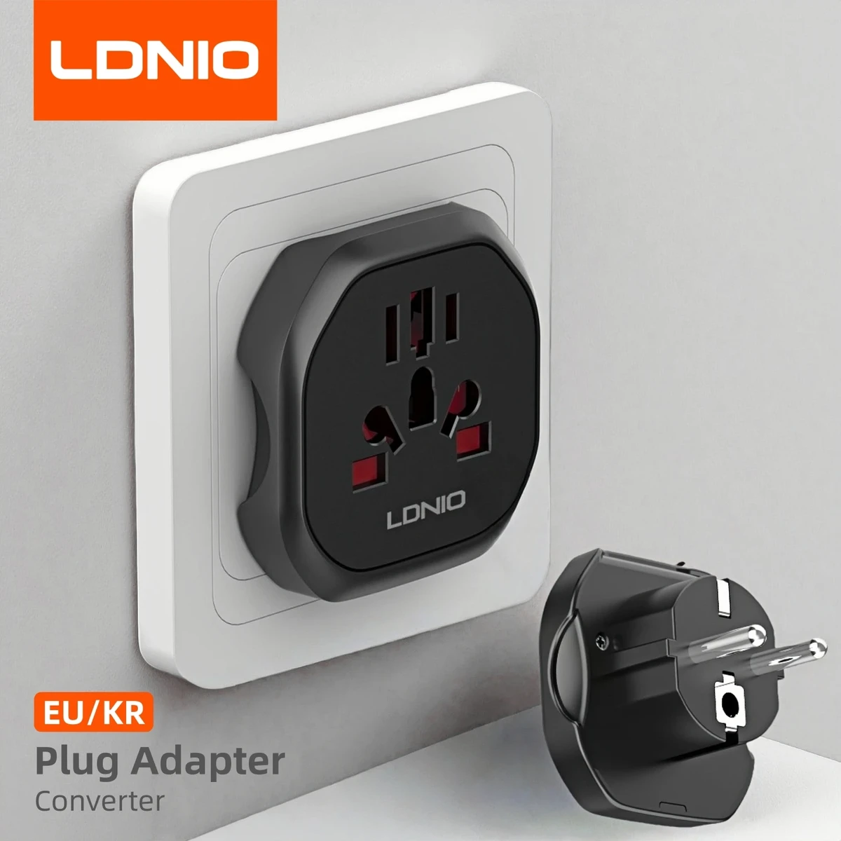 LDNIO 2500W Universal Travel Adapter for EU LDNIO 2500W Universal Travel Adapter for EU