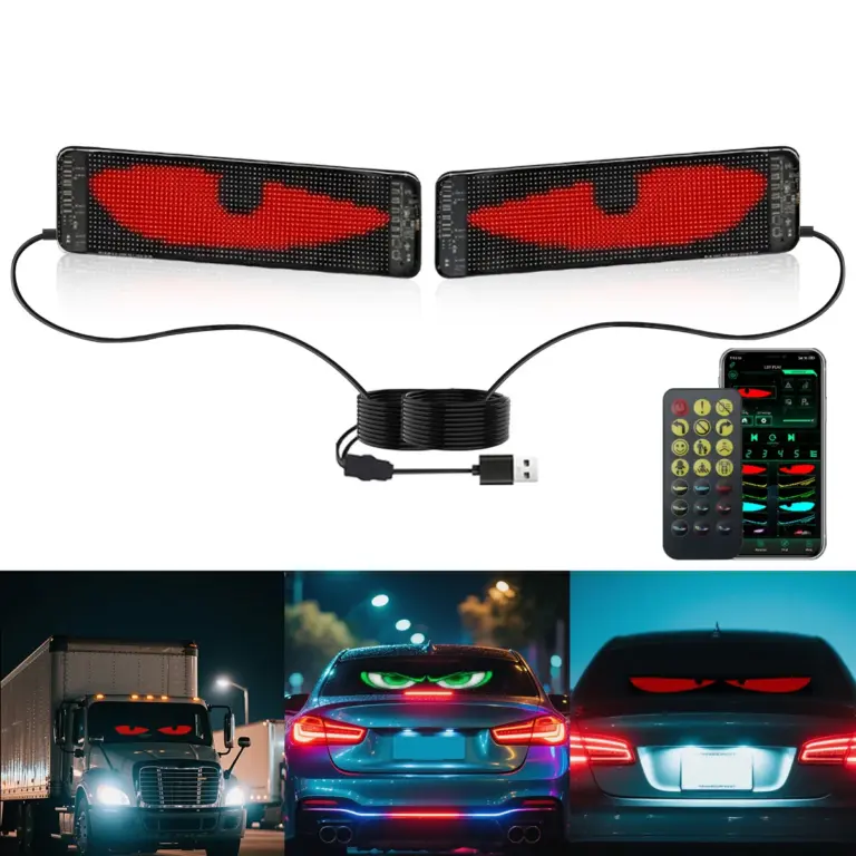 LED car soft screen, car mounted flexible advertising screen, USB APP, Bluetooth storefront, Devil's LED car soft screen, car mounted flexible advertising screen, USB APP, Bluetooth storefront, Devil's