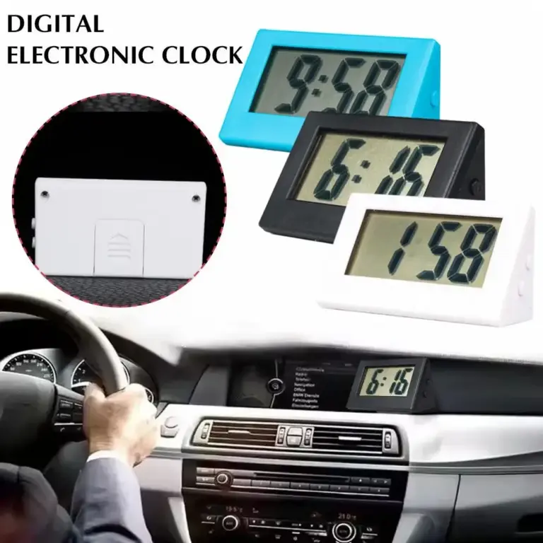 Mini LCD Desk Clock for Home Office