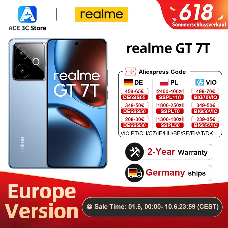 realme GT 7T 5G AI Smartphone European Version - Specifications and Review realme GT 7T 5G AI Smartphone European Version - Specifications and Review