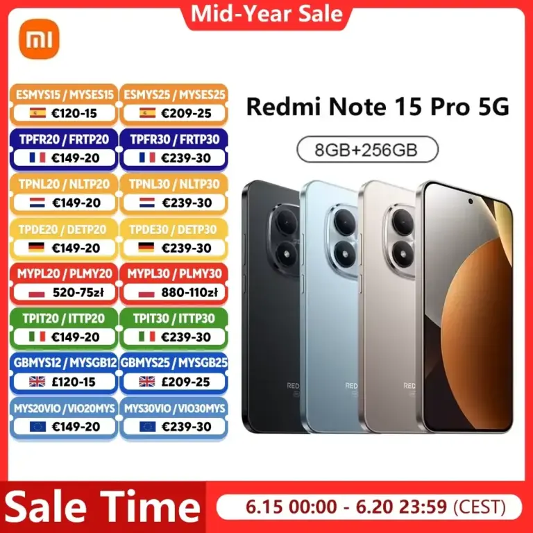 Xiaomi RedmiNote15Pro5G smartphone on AliExpress