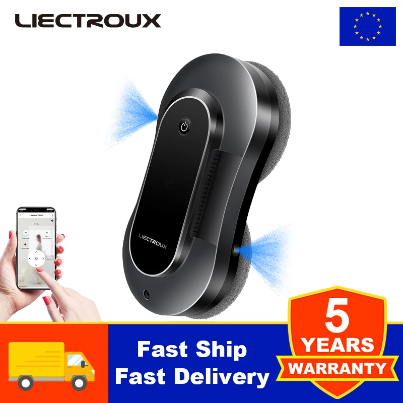 Robot Window Vacuum Cleaner LIECTROUX YW810 ,Dual Water Spray,Updated Laser,Smart Memory,Smart Home Robot Window Vacuum Cleaner LIECTROUX YW810 ,Dual Water Spray,Updated Laser,Smart Memory,Smart Home