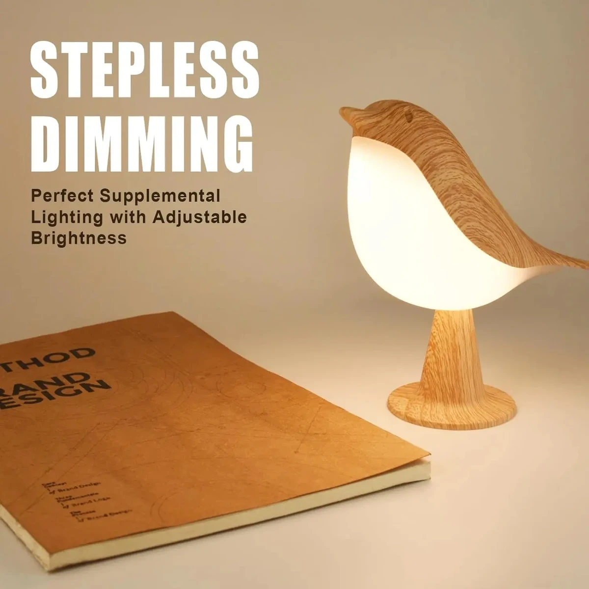 Small Cordless Bird Desk Lamp