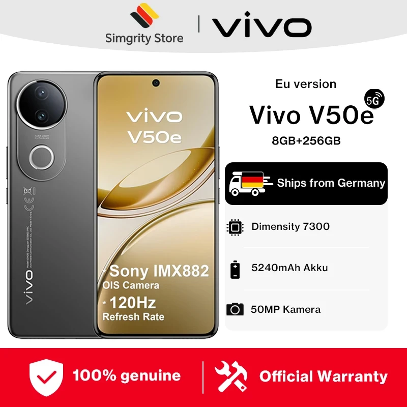 vivo V50e 5G 8GB/256GB with 120Hz Display vivo V50e 5G 8GB/256GB with 120Hz Display