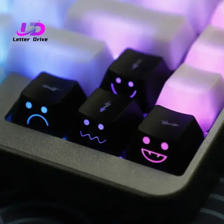 Cute Emo Keycap Set for MX Mechanical Keyboard