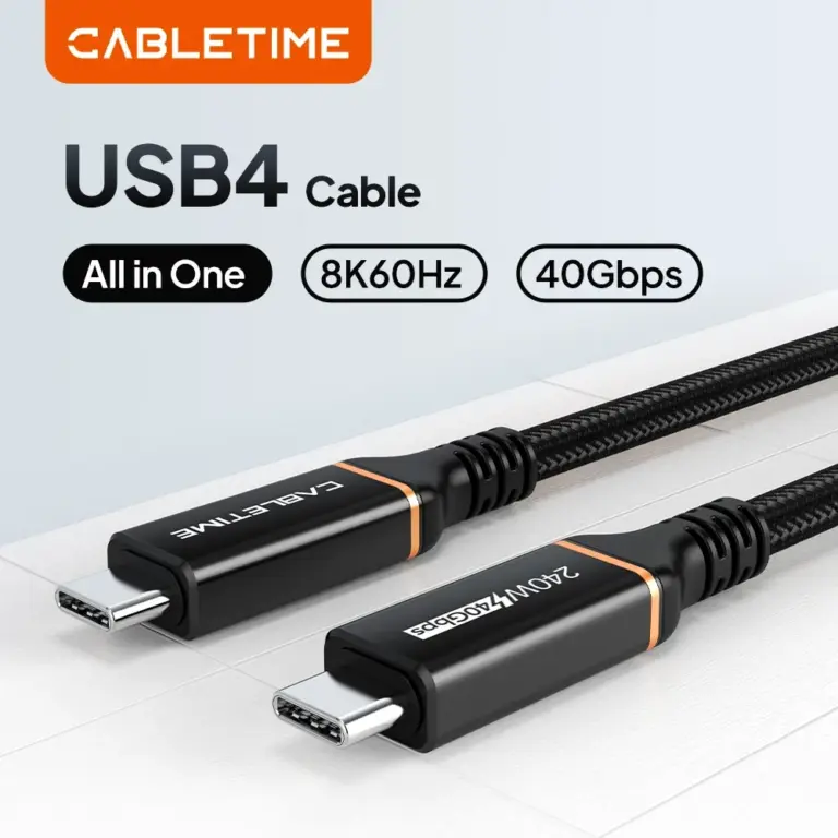 USB 4 Cable 100W, 40Gbps and 8K 60Hz