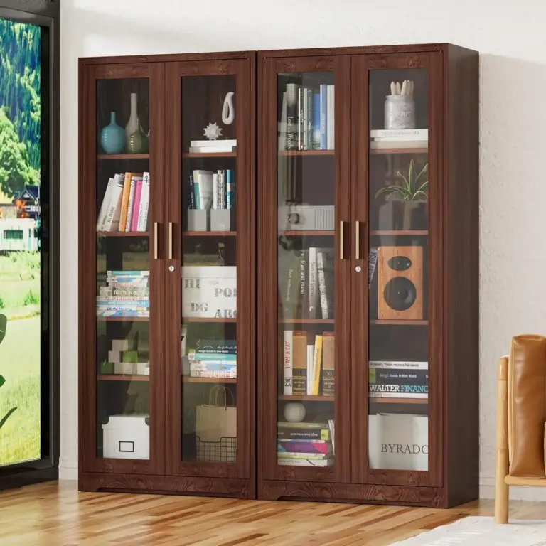 Metal Display Cabinet with Glass Locking Doors