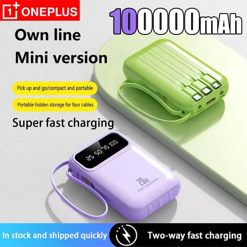 100000mAh Power Bank with PD 20W and Cable 100000mAh Power Bank with PD 20W and Cable