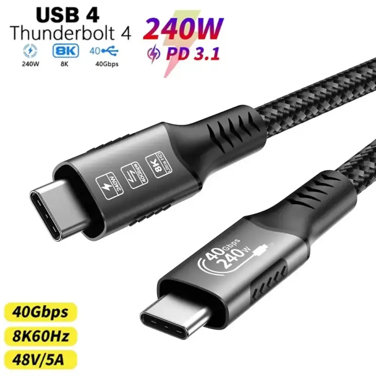 Thunderbolt USB4 cable on AliExpress