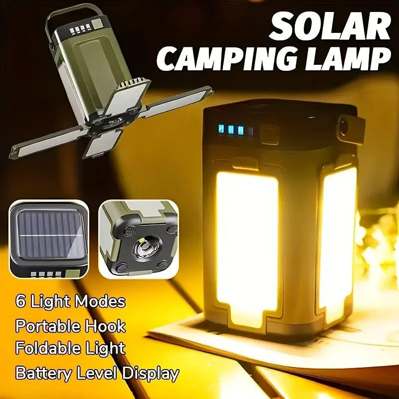 2000 mAh Solar Camping Light with Power Bank 2000 mAh Solar Camping Light with Power Bank