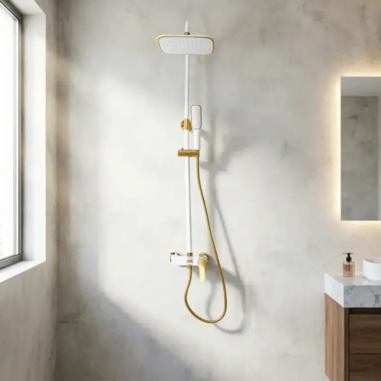 360° Shower Set with 85-125 cm Height Adjustment