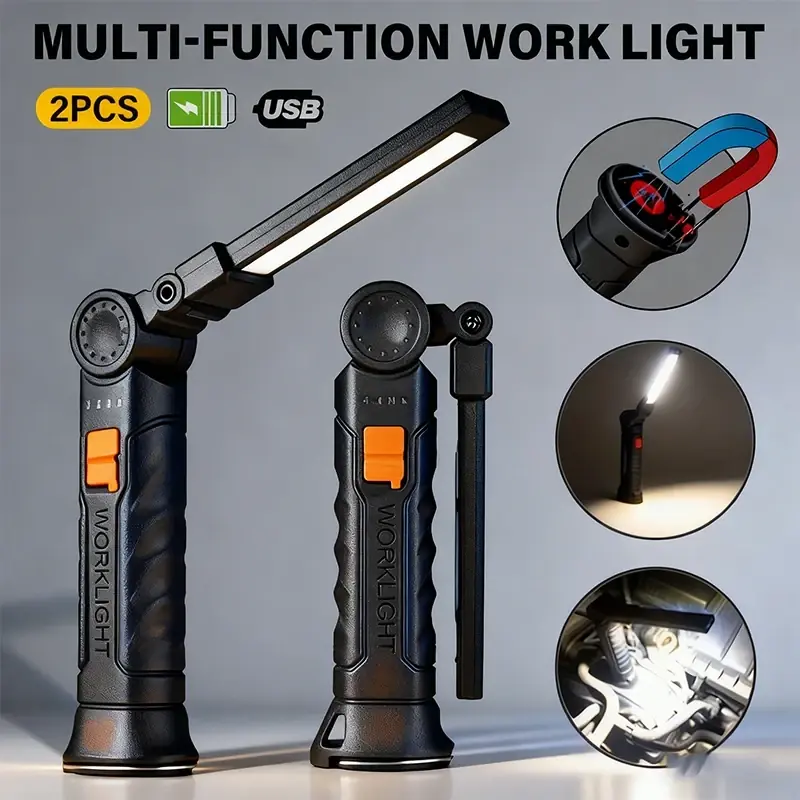 COB LED Work Light with Magnet and USB Charging COB LED Work Light with Magnet and USB Charging