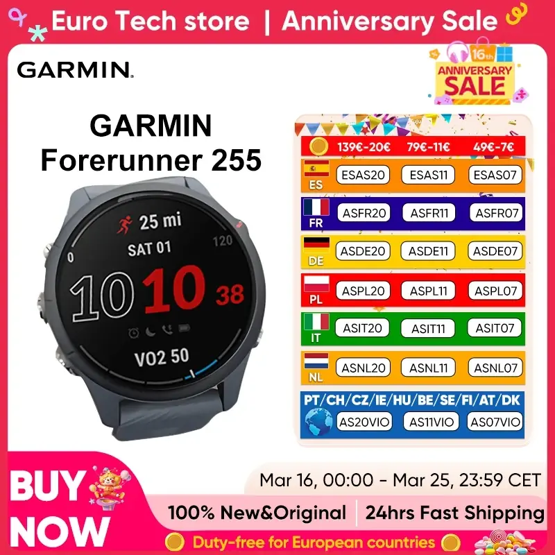 AliExpress deal on Garmin Forerunner 255 Sports Smartwatch 46mm
