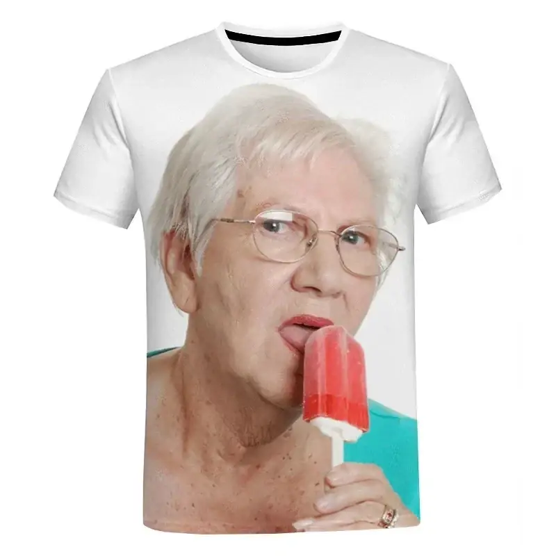Grandma Ice Lolly 3D Print Oversize T-Shirt Grandma Ice Lolly 3D Print Oversize T-Shirt