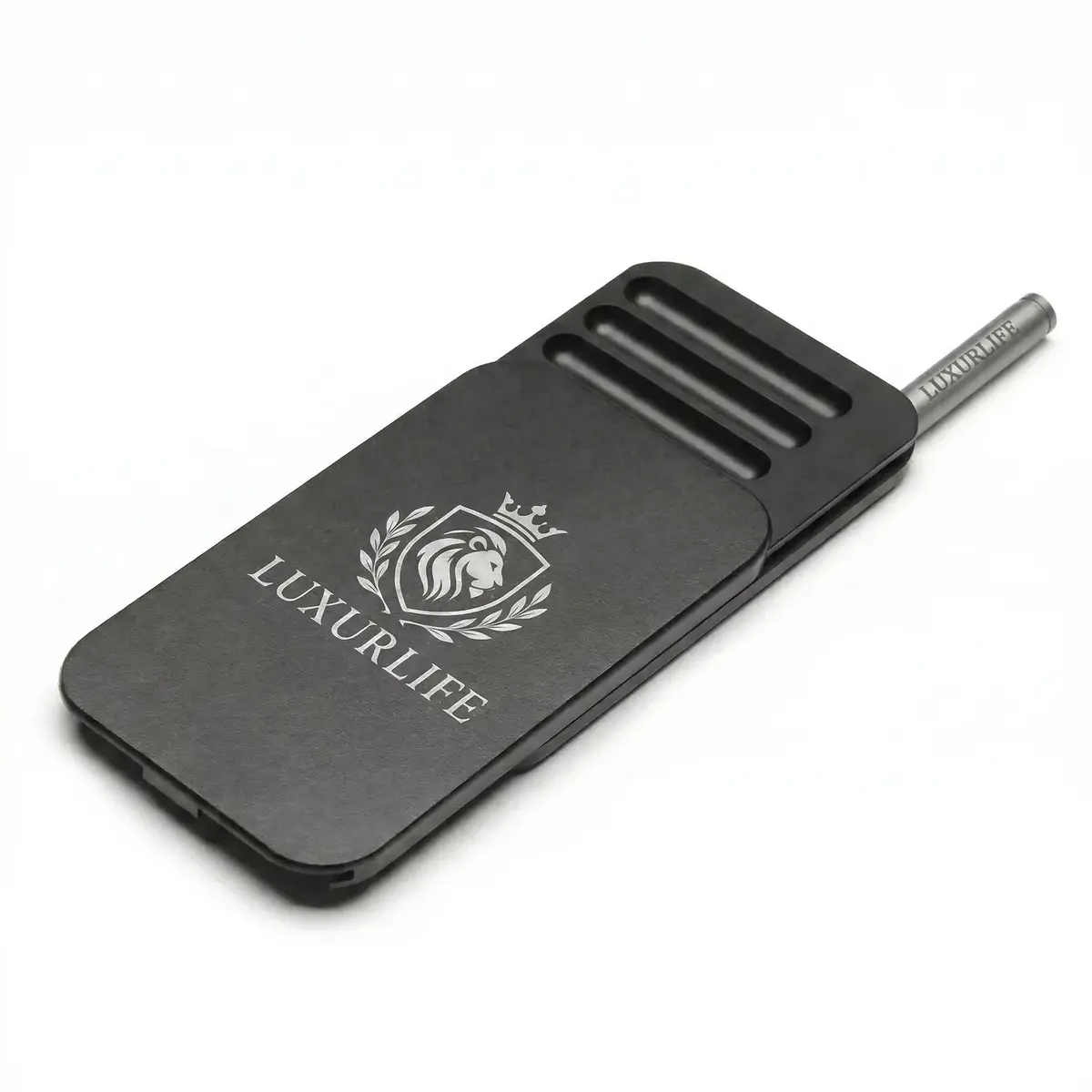 Metal Snuff Box: 8 Compartments and Dual Tubes Metal Snuff Box: 8 Compartments and Dual Tubes