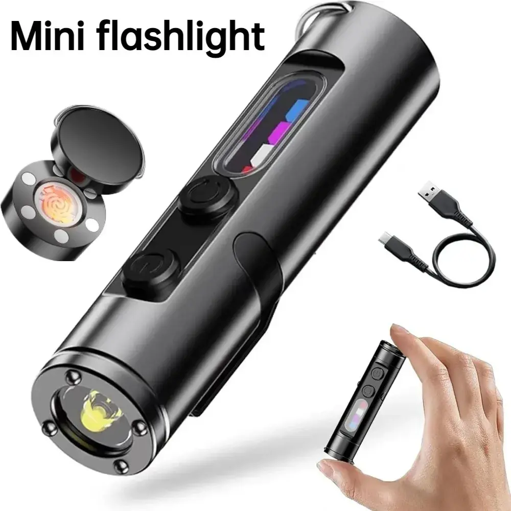 Mini USB-C Magnetic LED Flashlight for Camping Mini USB-C Magnetic LED Flashlight for Camping