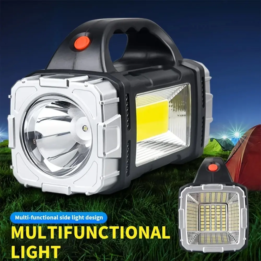 Solar LED Flashlight with COB Light and USB Charging Solar LED Flashlight with COB Light and USB Charging