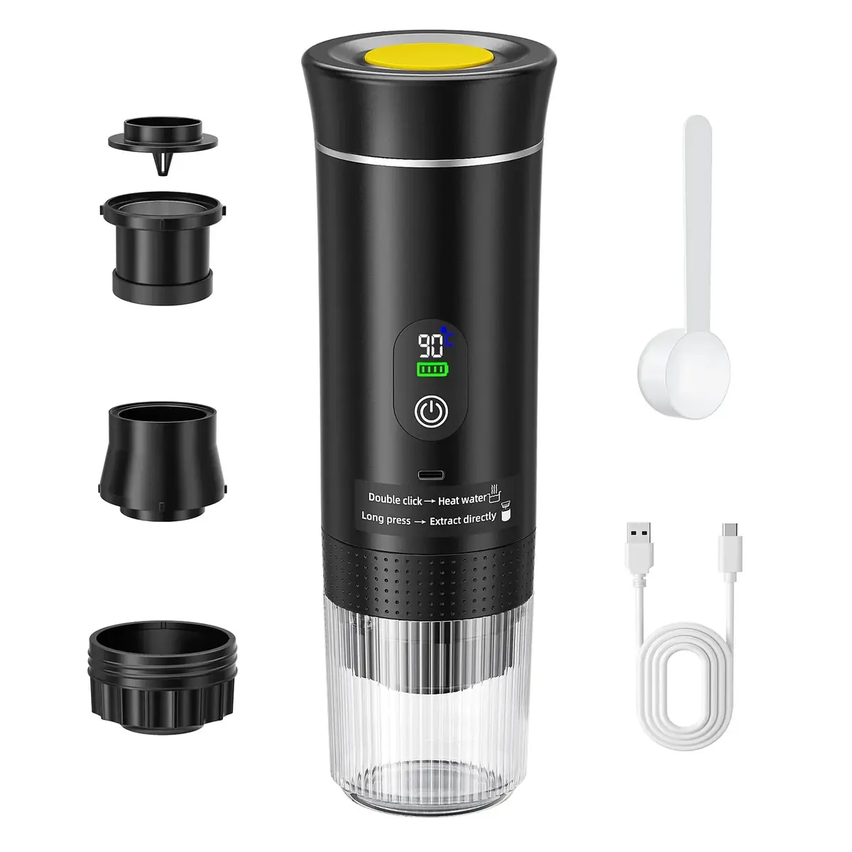 Wireless Electric Portable Espresso Coffee Machine for Car & Home Camping Coffee Maker 3-in-1 Capsule Powder Travel Coffee Maker Wireless Electric Portable Espresso Coffee Machine for Car & Home Camping Coffee Maker 3-in-1 Capsule Powder Travel Coffee Maker