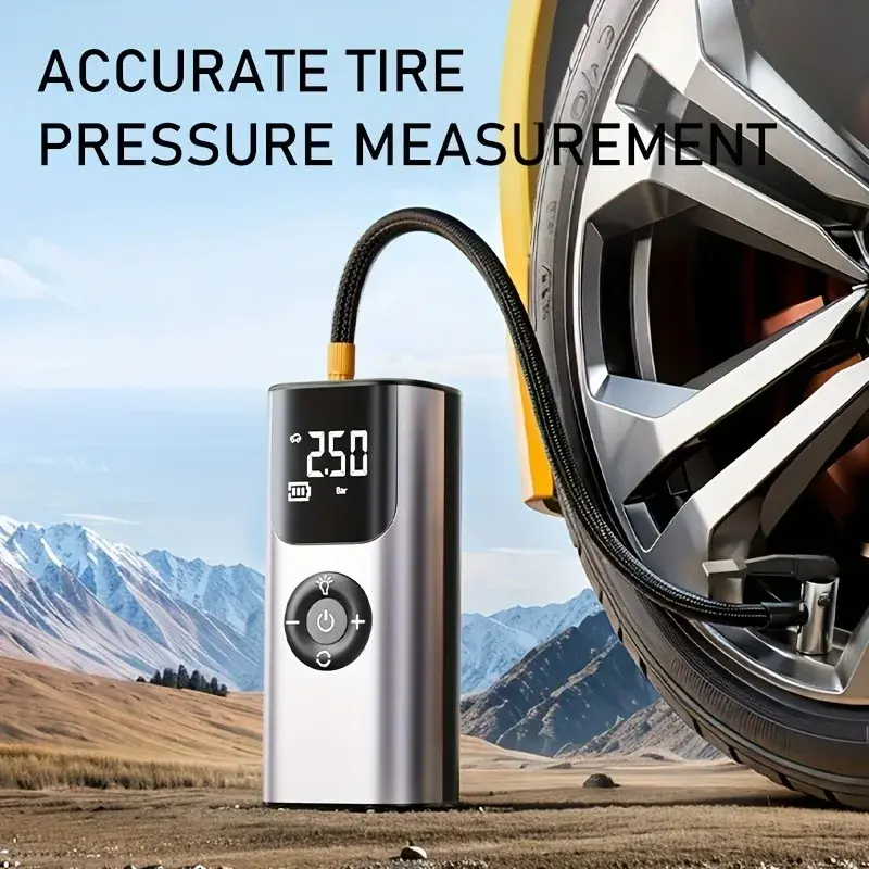 Wireless Tire Inflator with LED Light Wireless Tire Inflator with LED Light